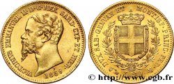 ITALIA - REINO DE CERDEÑA 20 Lire Victor Emmanuel II 1859 Gênes