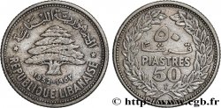 LIBAN 50 piastres Cèdre du Liban 1952 Utrecht