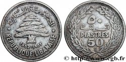 LEBANON 50 piastres Cèdre du Liban 1952 Utrecht