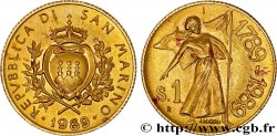 SAN MARINO 1 Scudo Révolution Française 1986 Rome MS 
