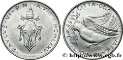 VATICAN ET ÉTATS PONTIFICAUX 100 Lire armes / colombe de la paix an XIII du pontificat de Paul VI 1975 Rome