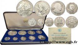 JAMAÏQUE Série de 9 monnaies Proof 1976 Franklin Mint