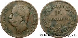 ITALY 10 Centesimi Humbert Ier 1893 Birmingham