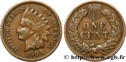 ESTADOS UNIDOS DE AMÉRICA 1 Cent tête d’indien, 3e type 1909 Philadelphie