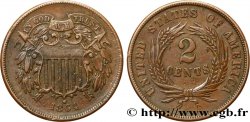 ESTADOS UNIDOS DE AMÉRICA 2 Cents - Union Shield 1864 Philadelphie