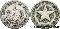 CUBA 10 Centavos emblème 1915 