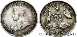 AUSTRALIE 3 Pence Georges V 1927 