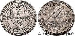 PORTUGAL 100 Escudos Découverte du fleuve Gambie en 1446 par Nuno Tristao 1987 