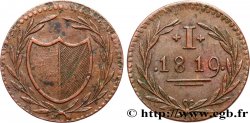 GERMANY - FRANKFURT FREE CITY 1 Pfennig 1819 