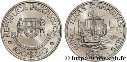 PORTUGAL 100 Escudos découverte des îles Canaries 1989 