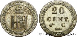 ALLEMAGNE - ROYAUME DE WESTPHALIE 20 Cent. monogramme de Jérôme Napoléon 1812 Cassel - C