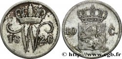 NETHERLANDS 10 Cents Guillaume Ier 1826 Utrecht