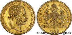 INVESTMENT GOLD 8 Florins ou 20 Francs or François-Joseph Ier 1882 Vienne