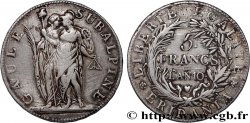 ITALY - SUBALPINE GAUL 5 Francs an 10 1802 Turin