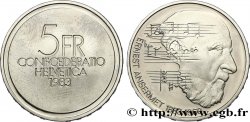 SVIZZERA  5 Francs Proof 100e anniversaire de la naissance du chef d’orchestre Ernest Ansermet Proof 1983 Berne