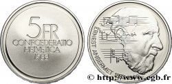 SUIZA 5 Francs Proof 100e anniversaire de la naissance du chef d’orchestre Ernest Ansermet Proof 1983 Berne