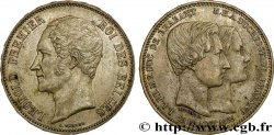 BELGIO 5 Francs mariage du Duc et de la Duchesse de Brabant 1853 