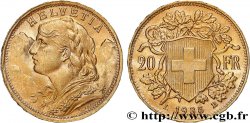 GOLD, PALLADIUM & PLATINUM INVESTMENT 20 Francs &nbsp;Vreneli&nbsp;  1935 Berne