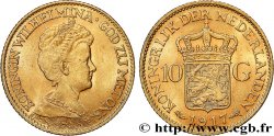 INVESTMENT GOLD 10 Gulden, 3e type Wilhelmina 1917 Utrecht