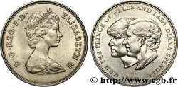 REINO UNIDO 25 New Pence (1 Crown) mariage du Prince de Galles et de Lady Diana Spencer 1981 