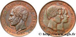 BELGIQUE 10 Centimes Mariage du Duc et de la Duchesse de Brabant 1853 Bruxelles TTB+ 