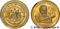LIBERIA 25 Dollars Proof Galilée 2001 