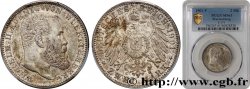 GERMANY - WÜRTTEMBERG 2 Mark Guillaume II 1901 Stuttgart