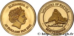 FIJI 10 Dollar Proof Mont Cervin 2011 