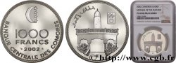 COMORES 1000 Francs Proof 2002 Paris FDC69 NGC