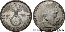 GERMANY 2 Reichsmark Maréchal Paul von Hindenburg 1938 Munich