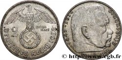 DEUTSCHLAND 2 Reichsmark Maréchal Paul von Hindenburg 1938 Munich