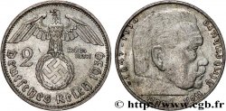 DEUTSCHLAND 2 Reichsmark Paul von Hindenburg 1939 Karlsruhe - G