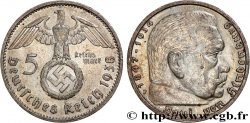 ALEMANIA 5 Reichsmark Maréchal Paul von Hindenburg 1938 Stuttgart