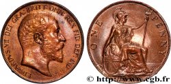 REGNO UNITO 1 Penny Edouard VII 1902 