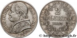 VATICAN ET ÉTATS PONTIFICAUX 2 Lire Pie IX an XXII 1867 Rome
