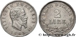 ITALIE - ROYAUME D ITALIE - VICTOR-EMMANUEL II 2 Lire 1863 Naples