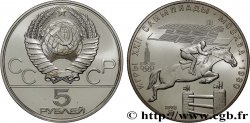 RUSSIE - URSS 5 Roubles URSS Jeux Olympiques de Moscou, jumping équestre 1978 Moscou