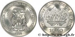 SAO TOMÉ UND PRINCIPE 1000 Dobras Proof eux olympiques d hiver Albertville 1992 1990  ST 
