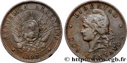 ARGENTINIEN 2 Centavos 1893 