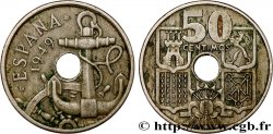 ESPAGNE 50 Centimos Ancre flèches vers le haut (1951) 1949 Madrid