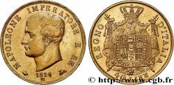 ITALIE - ROYAUME D&nbsp;ITALIE - NAPOLÉON Ier 40 Lire 1814 Milan