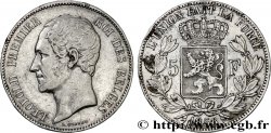 BELGIQUE - ROYAUME DE BELGIQUE - LÉOPOLD Ier 5 Francs Léopold Ier tête nue 1858 