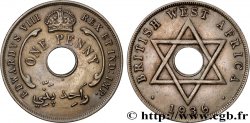 BRITISH WEST AFRICA 1 Penny Edouard VIII 1936 Heaton - H
