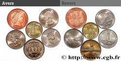 LOTS Lot de 6 monnaies représentant des phares Années diverses 