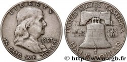 ÉTATS-UNIS D AMÉRIQUE 1/2 Dollar Benjamin Franklin 1957 Denver