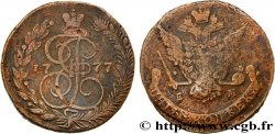 RUSSIE 5 Kopecks Catherine II 1777 Ekaterinbourg