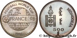 MONGOLIE 500 Tugrik coupe du Monde de football France 1998 1997 