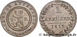SUISSE - CONFÉDÉRATION HELVÉTIQUE - CANTON D APPENZELL 1 Kreuzer 1813  SPL 