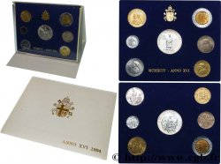 VATICAN ET ÉTATS PONTIFICAUX Série 7 monnaies Jean-Paul II an XVI 1994 Rome