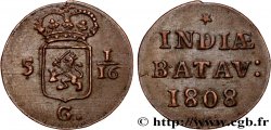 INDIAS NEERLANDESAS 5 1/16 Gulden (1 Duit) 1808 Enkhuizen